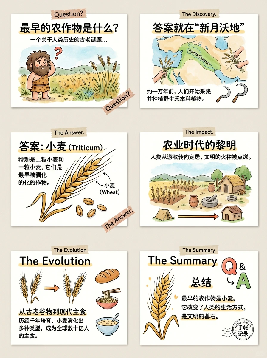 最早的农作物是什么？