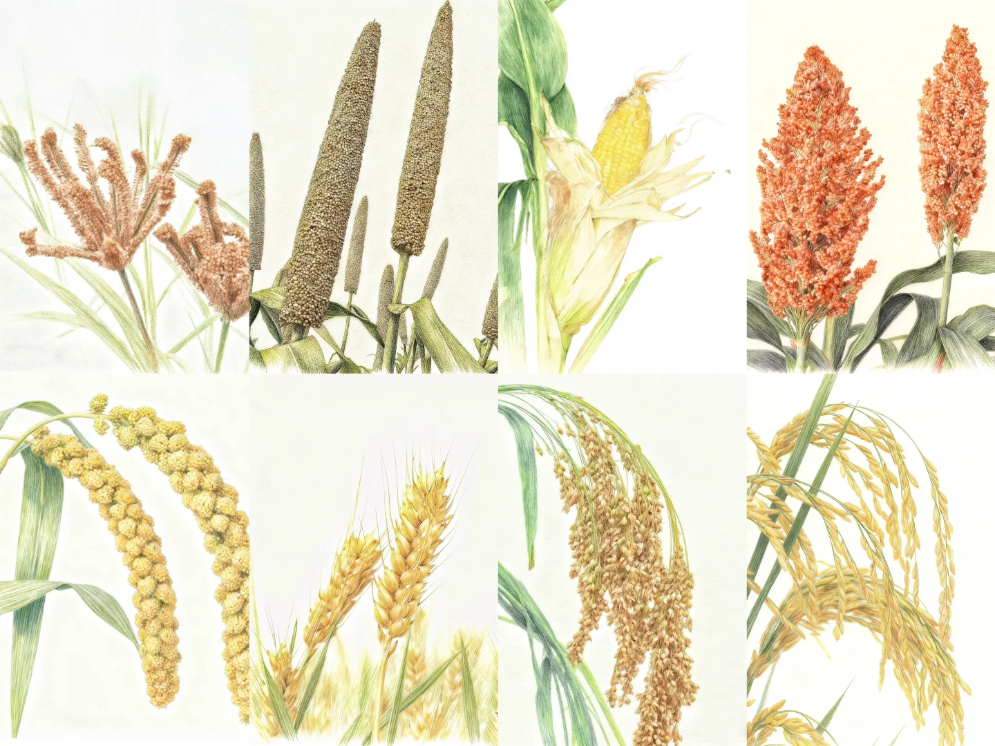 【禾本科】世界上重要主要的禾本科粮食植物