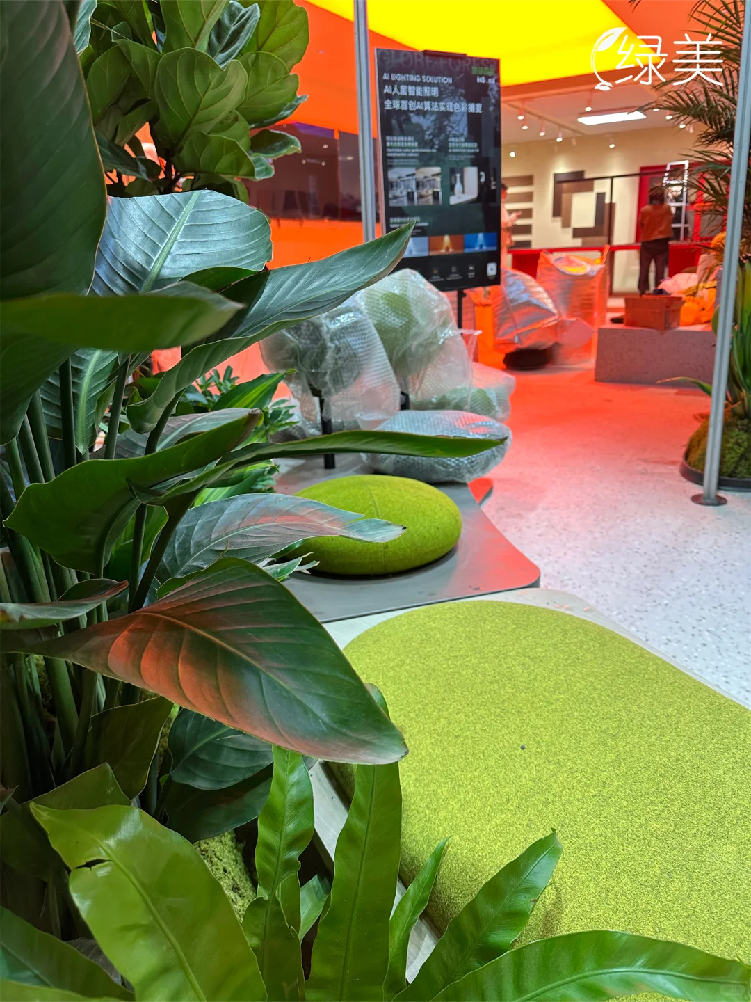 广州琶洲展会室内绿植设计 | 企业展厅布置
