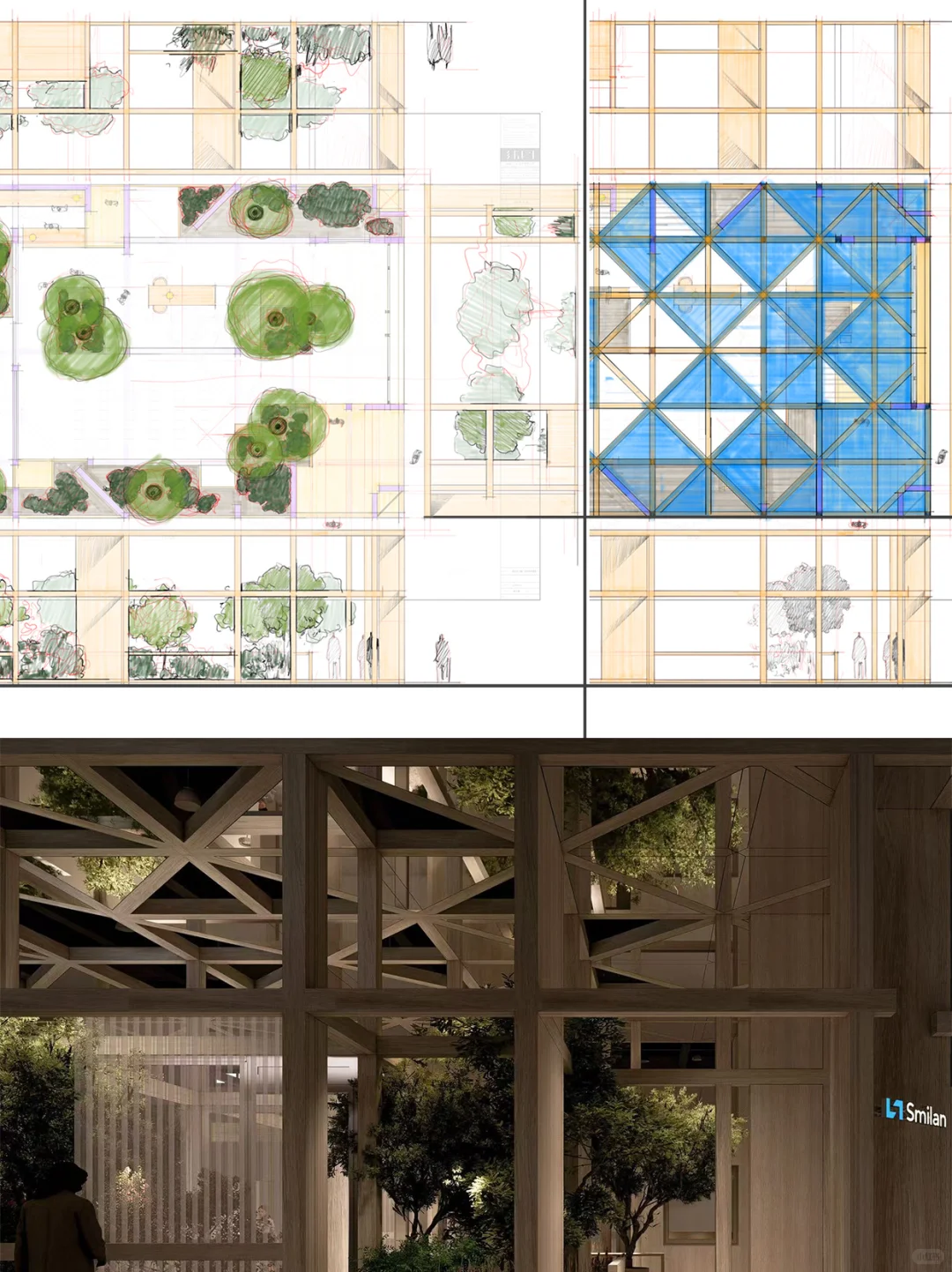 为品牌设计展位 方案手稿
