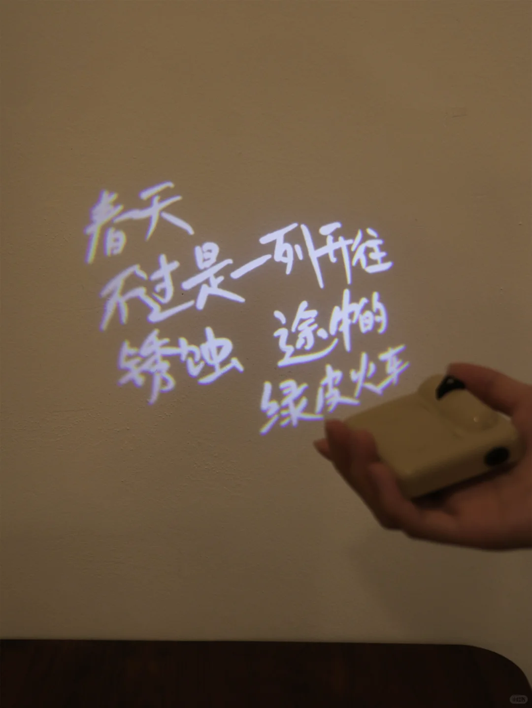 我 在 卧 室 办 了 一 个 诗 歌 展 。