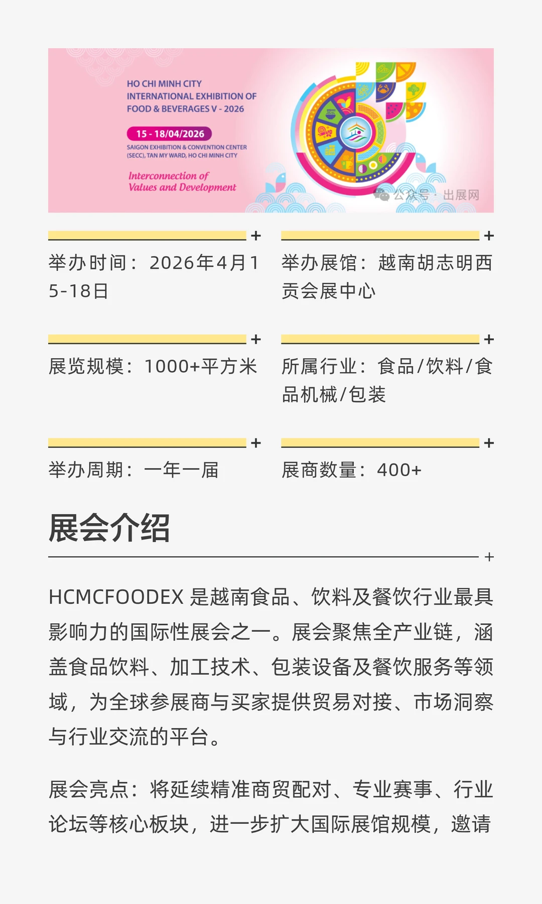 探索越南食品饮料产业新机遇：HCMCFOODEX