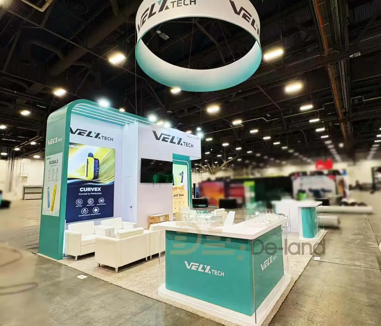 美国大麻展搭建交付～炫酷的电子烟展台