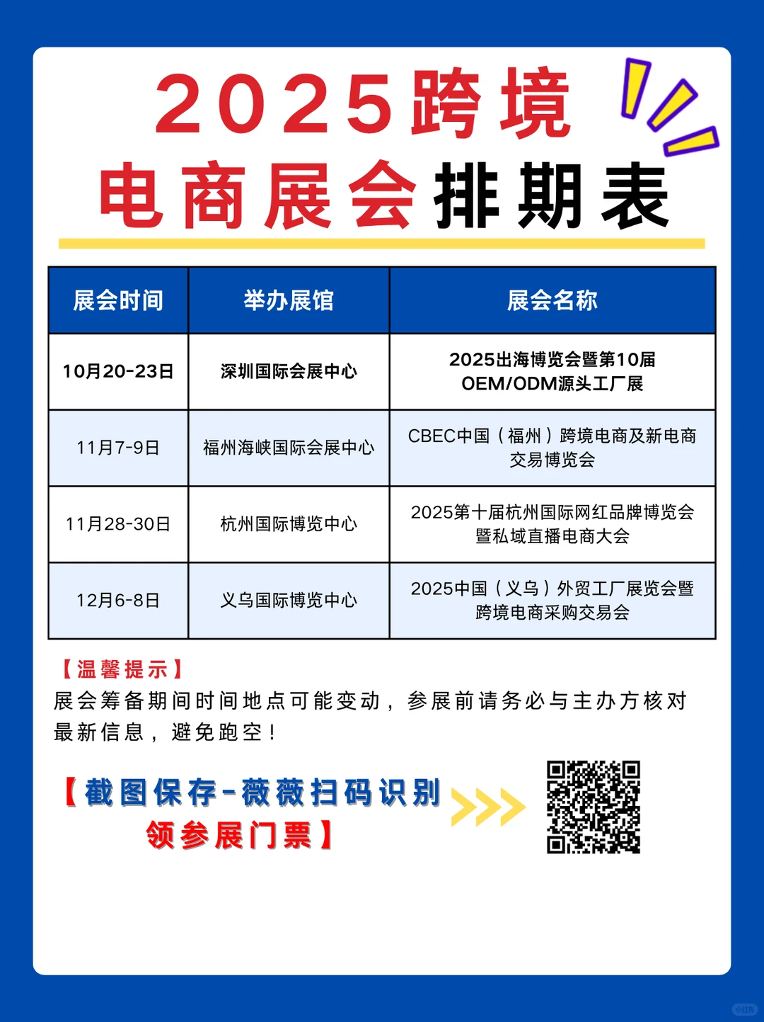 2025年跨境电商时间表新鲜出炉?火速码住！