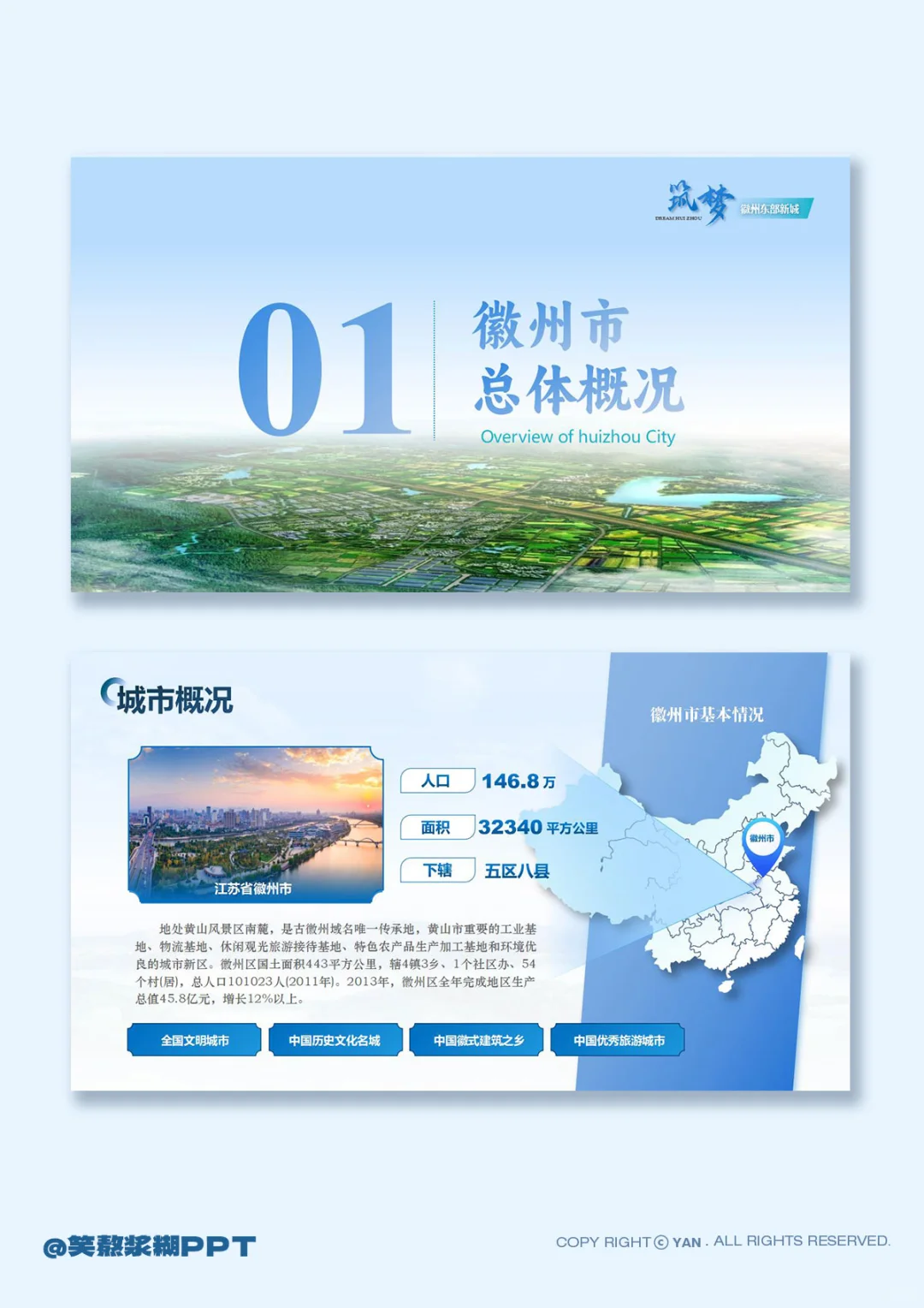 职场救星｜招商引资城市推介ppt模板来啦