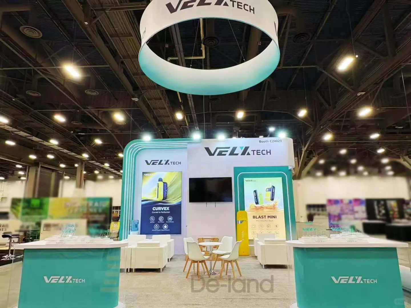 美国大麻展搭建交付～炫酷的电子烟展台