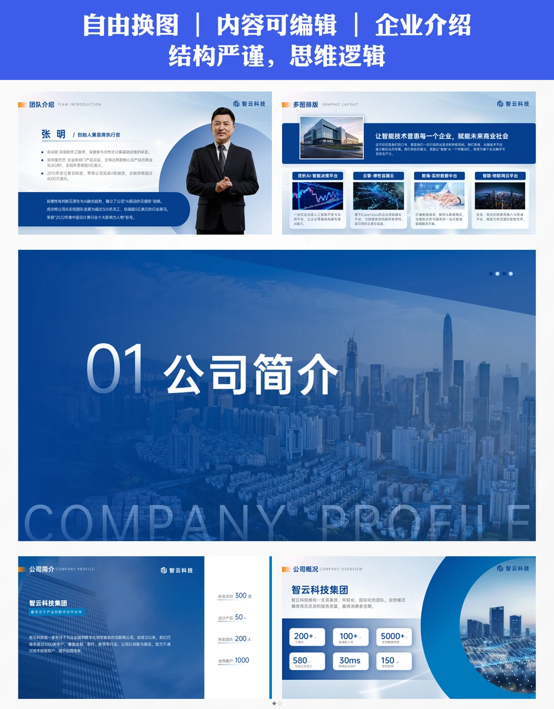 品牌形象ppt模板一键换装