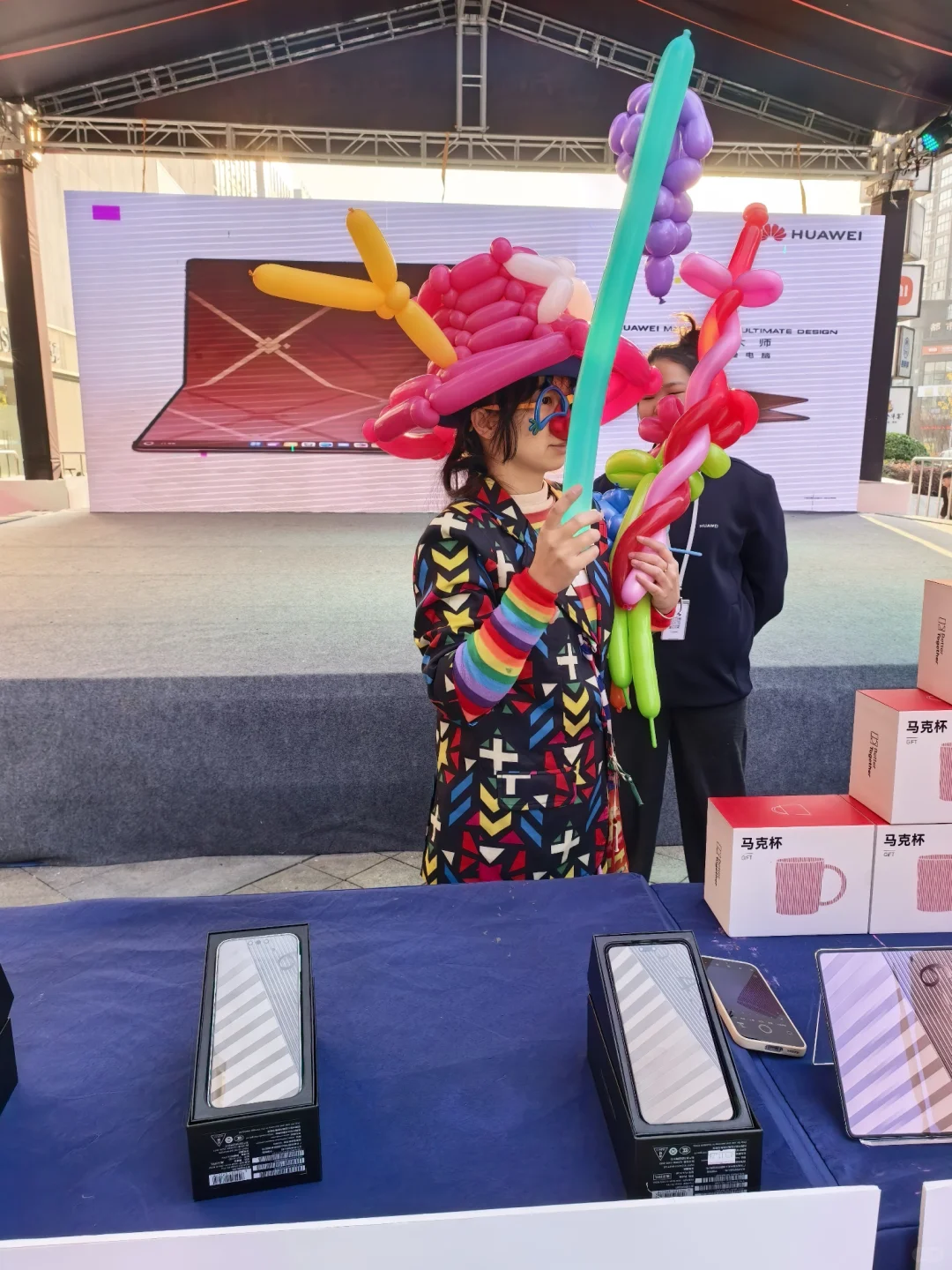 华为新品展销会，体验了一下产品