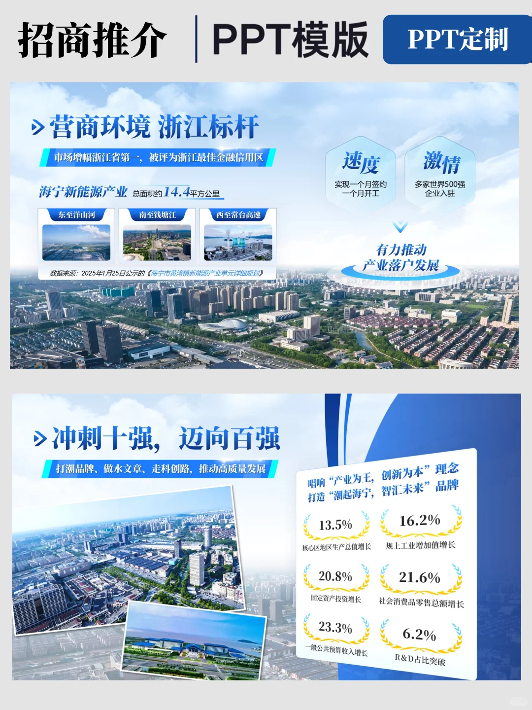 爆改的领导要求的招商推介PPT被夸了!!