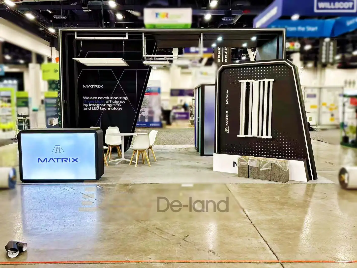 美国大麻展搭建交付～炫酷的电子烟展台