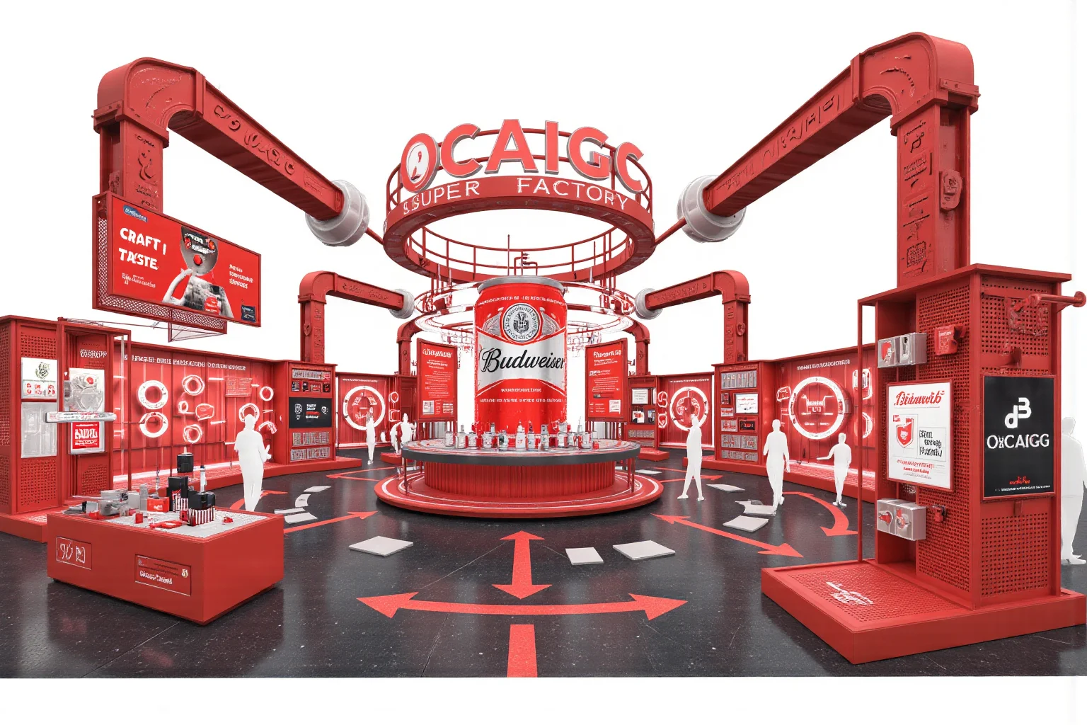 百威啤酒 | 超级工厂展台实验场概念方案