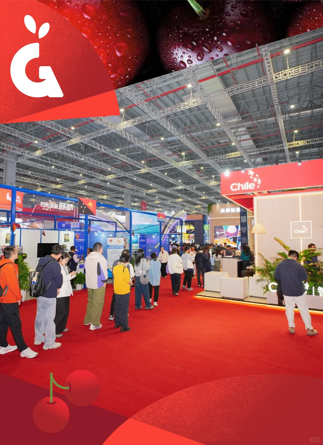 吉制车厘子亮相上海进博会！完美结束！