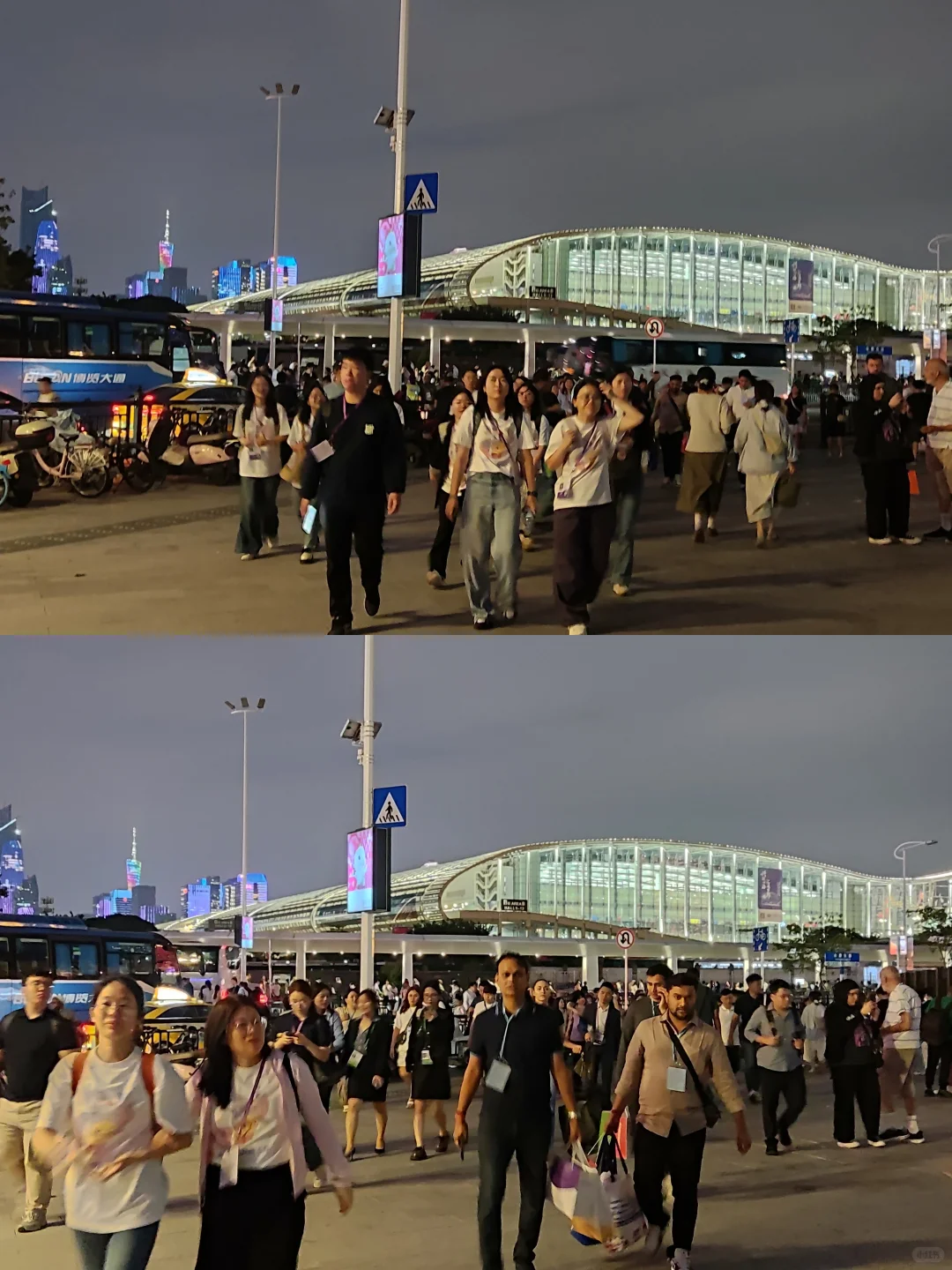 20251031｜华灯初上的广交会展馆