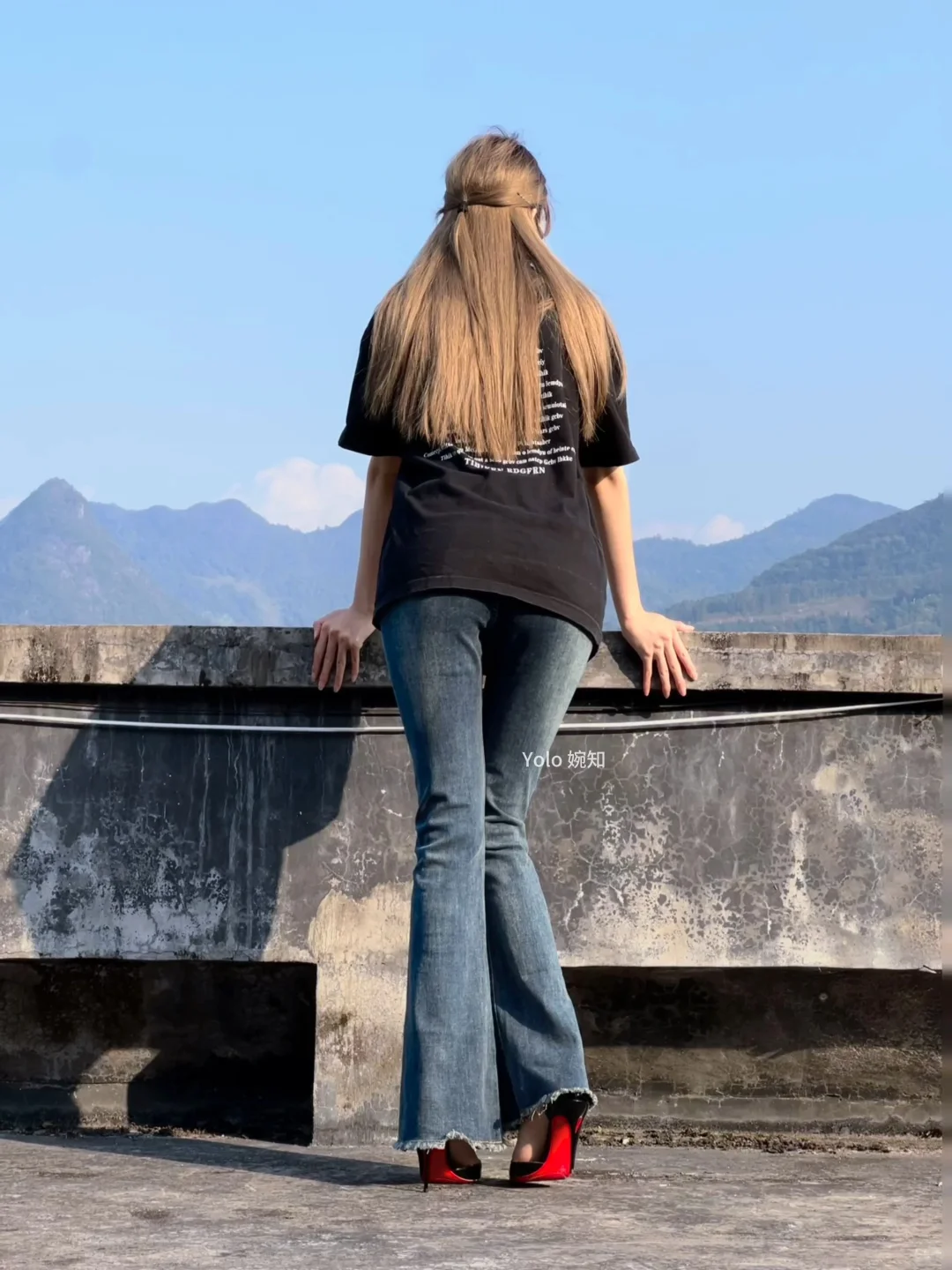 穿了牛仔裤还看得出来吗