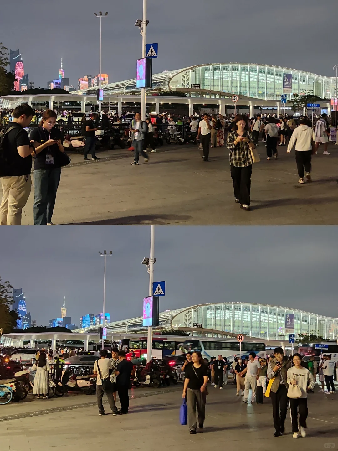 20251031｜华灯初上的广交会展馆