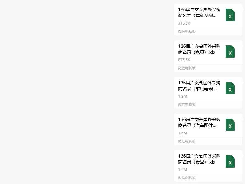 136届广交会海外采购商名单