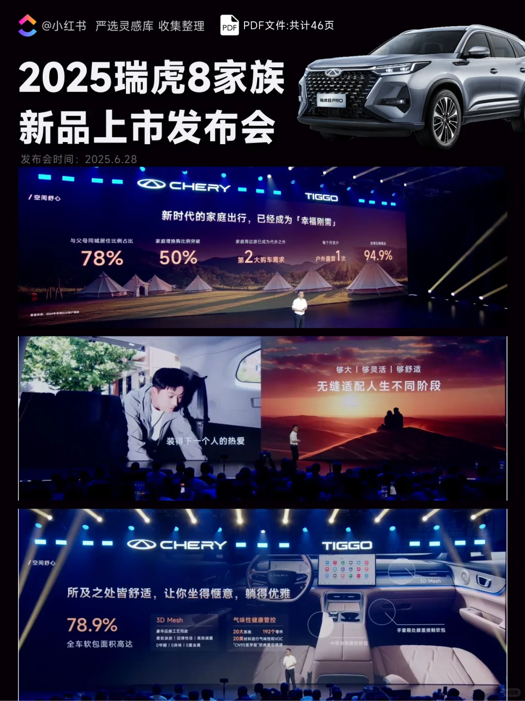 【334】2025瑞虎8家族新品上市发布会PPT