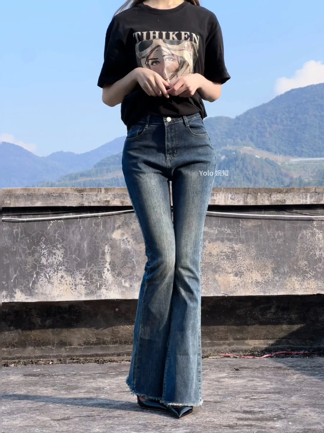 穿了牛仔裤还看得出来吗