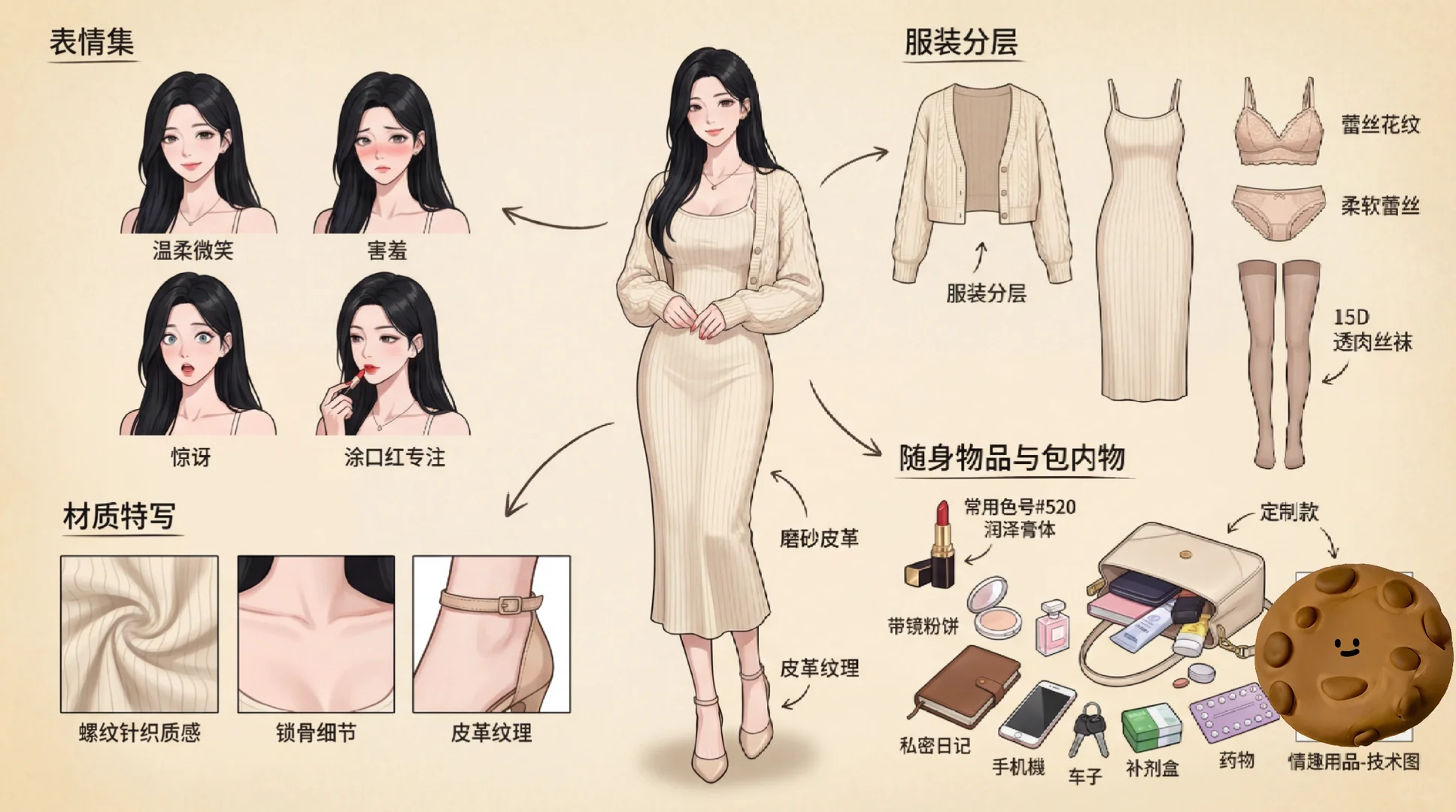 附提示词 | 超?的全景角色分析图玩法