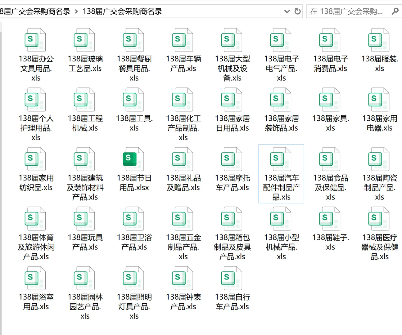 138届广交会海外采购商名录
