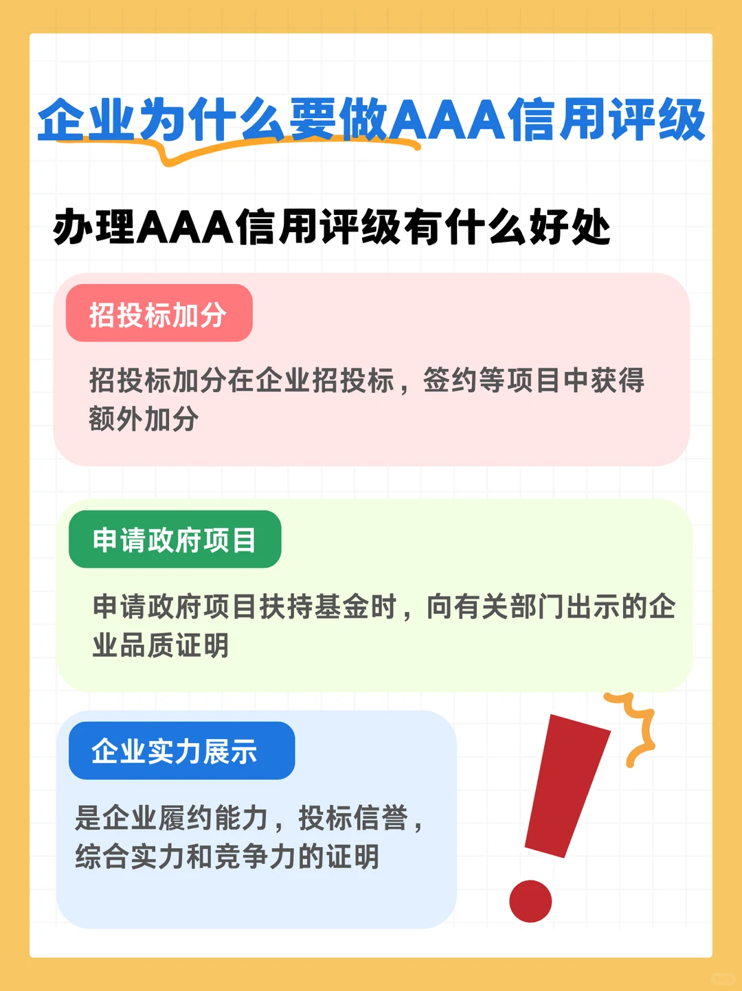 企业为什么要做AAA信用评级？