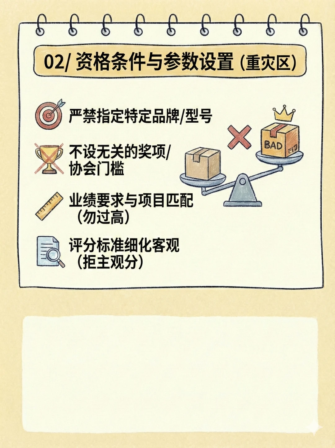 对标招标代理人，保命清单❗️