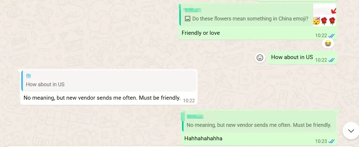 问，中国的?emoji和外国的有什么区别