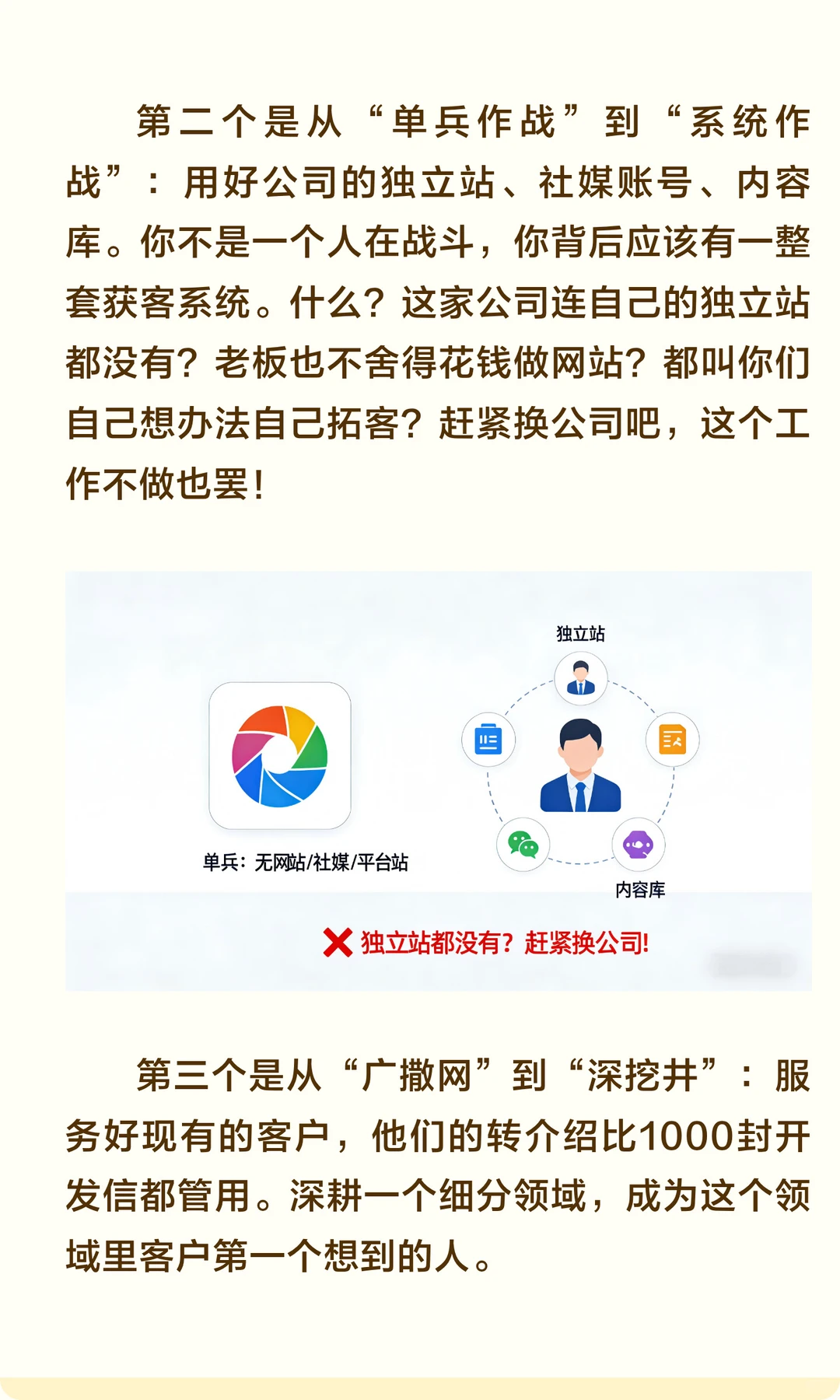 外贸业务员不要再想着自己开发客户了！