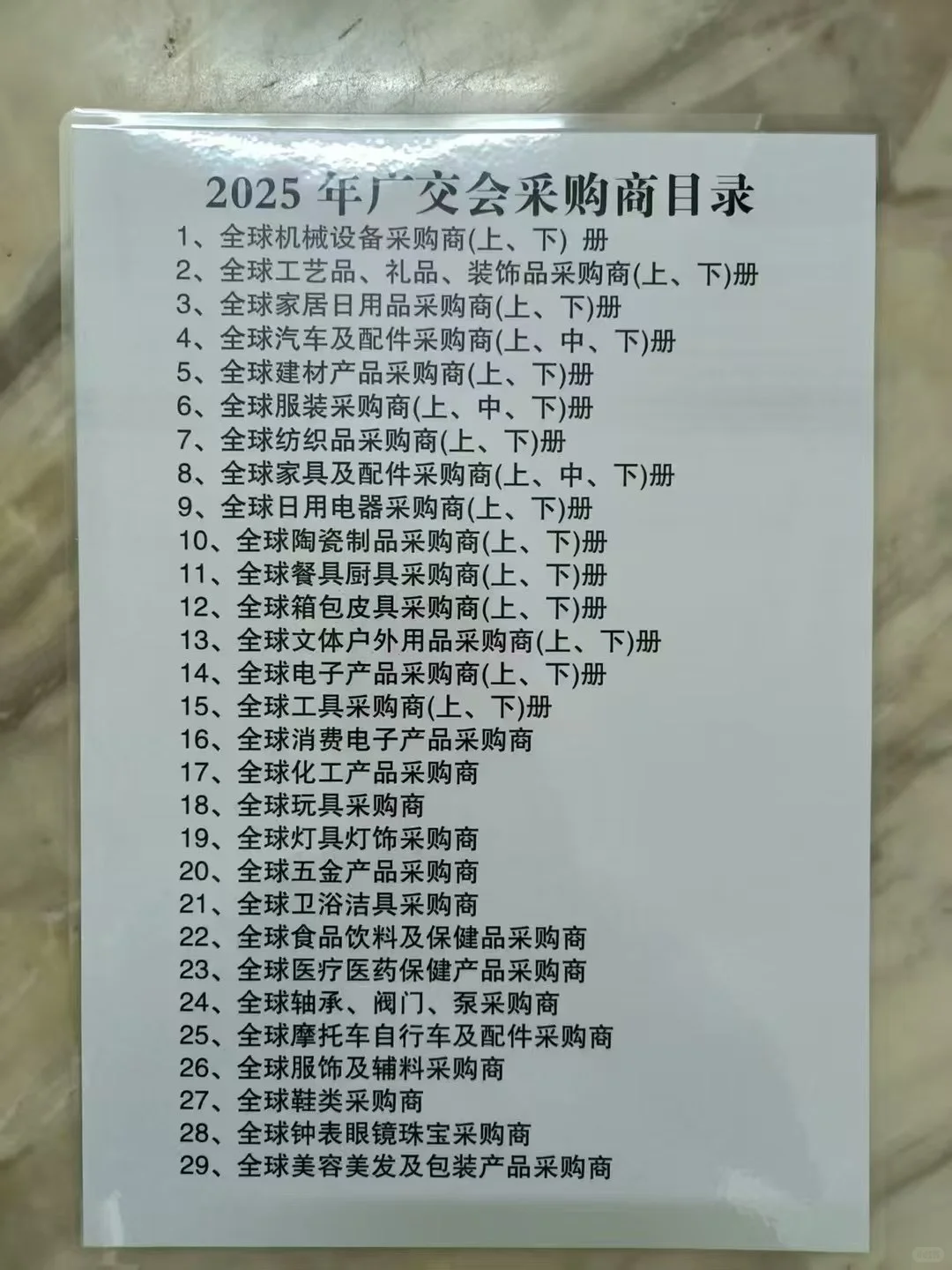 广交会采购商，你懂的