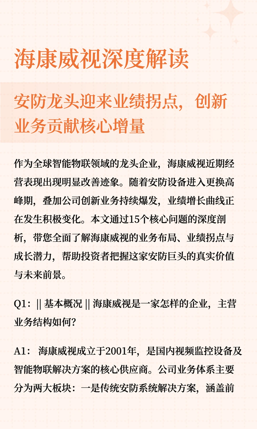 海康威视深度解读