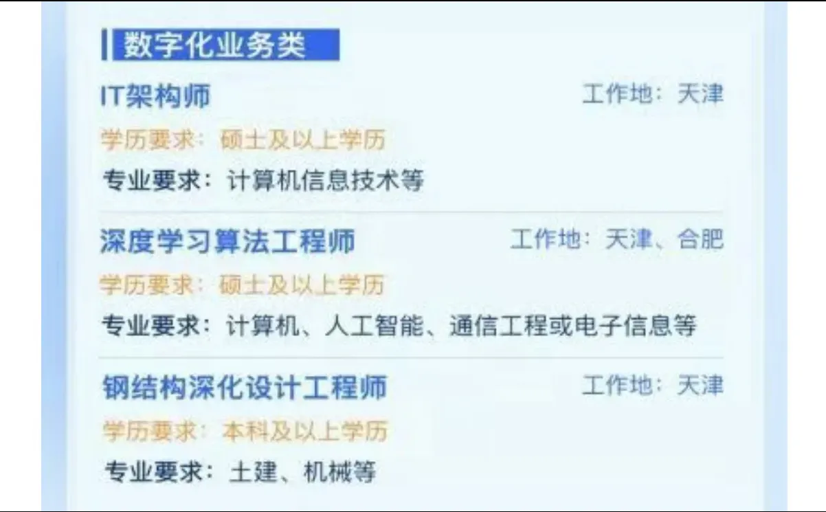 七险二金国企秋招！计算机可投