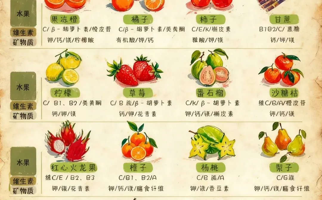 ?12月应季水果清单|便宜新鲜还巨能补!