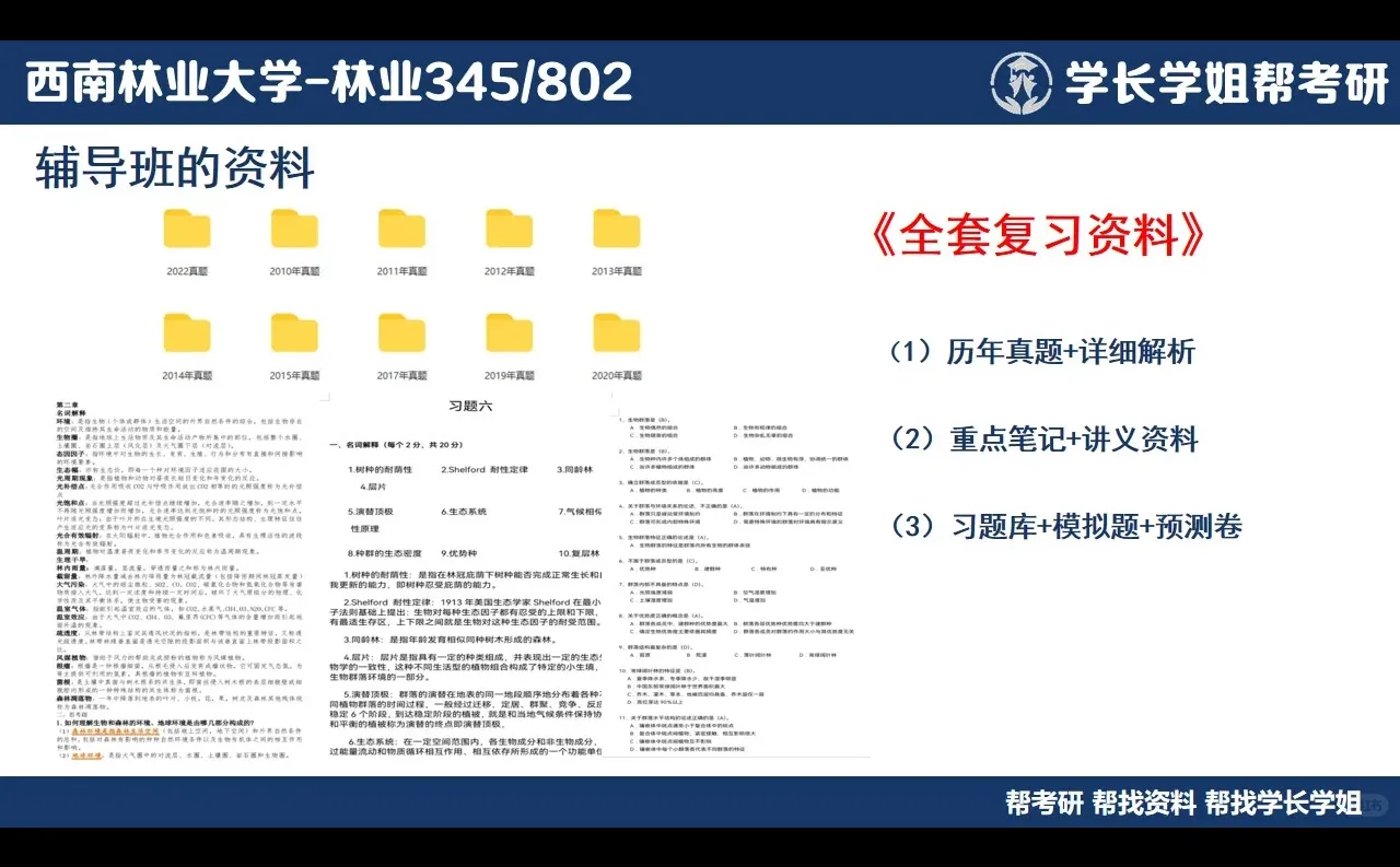 西南林业大学林业考研直系学姐上岸经验分享