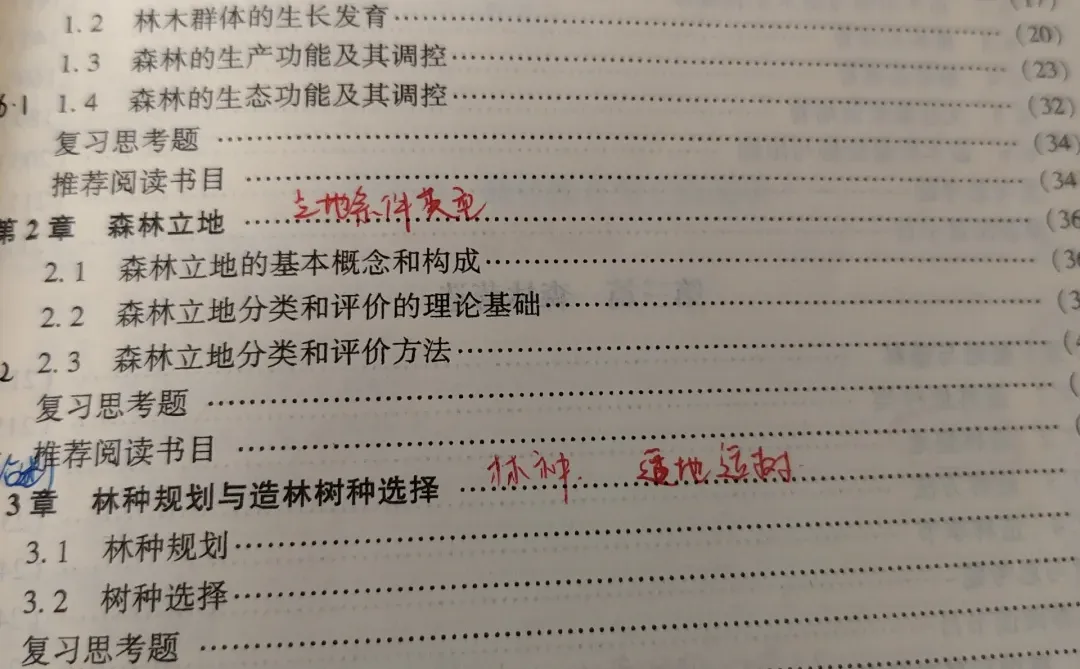 森林培育重点★