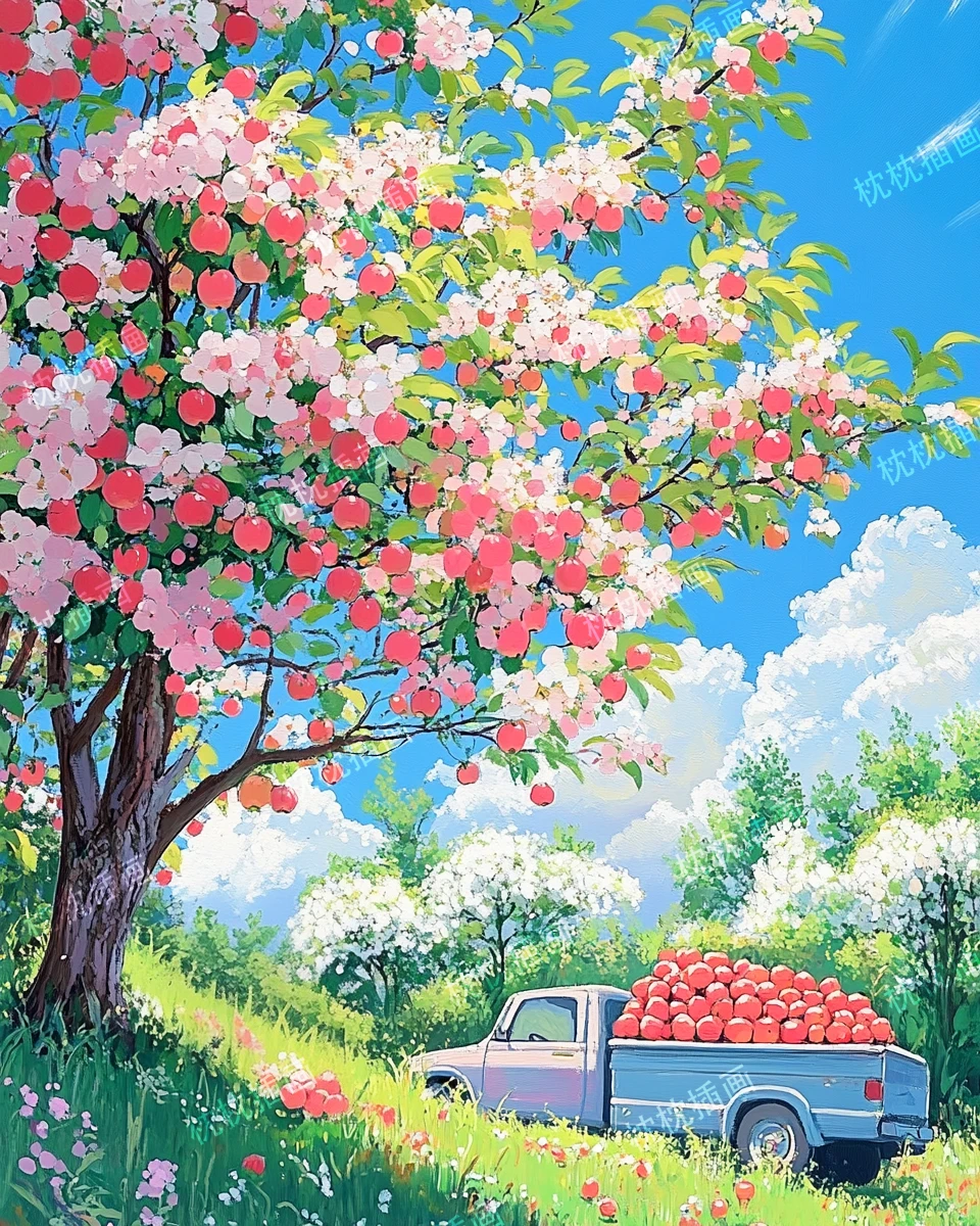硕果累累，每一颗都是大地的甜蜜告白