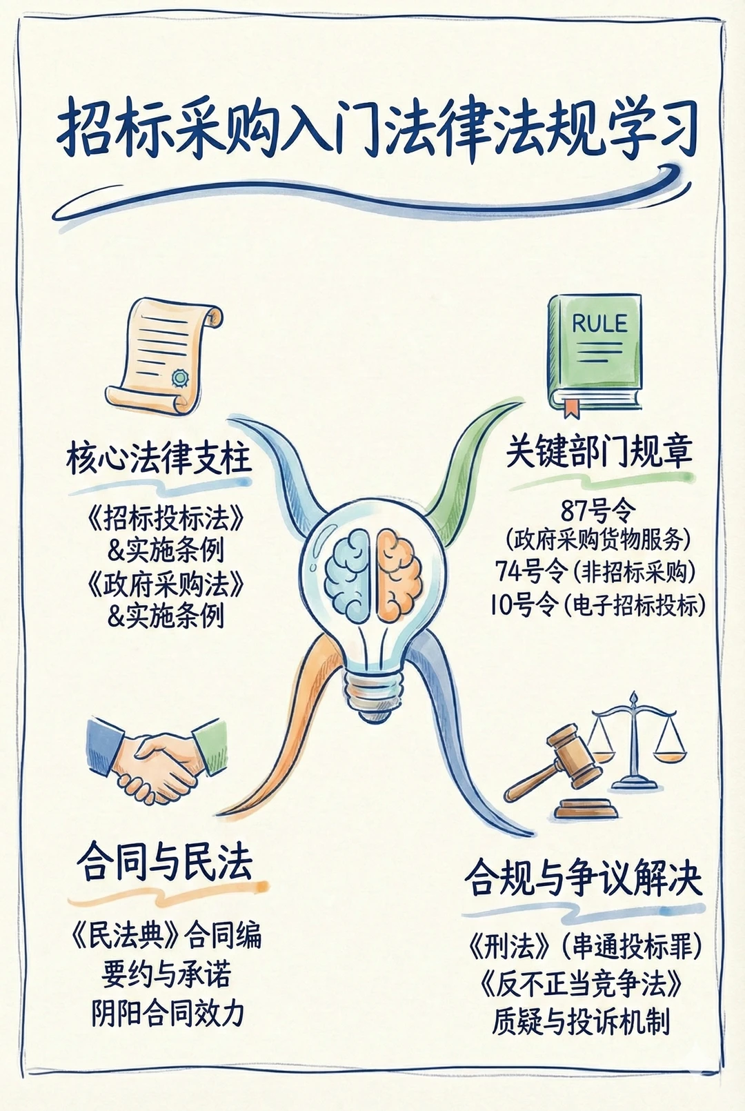 来啦!招采入门,这些法要背!