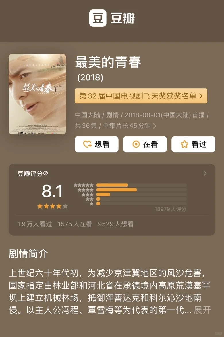 影视推荐?最美的青春