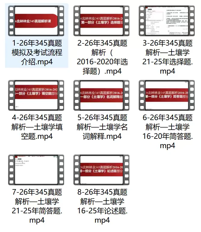 ➗20h北林林业345+846真题解析课16-25年