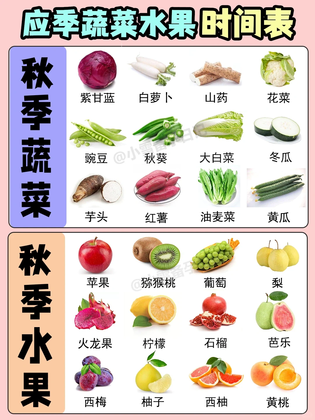 应季蔬菜水果时间表?内附挑选攻略