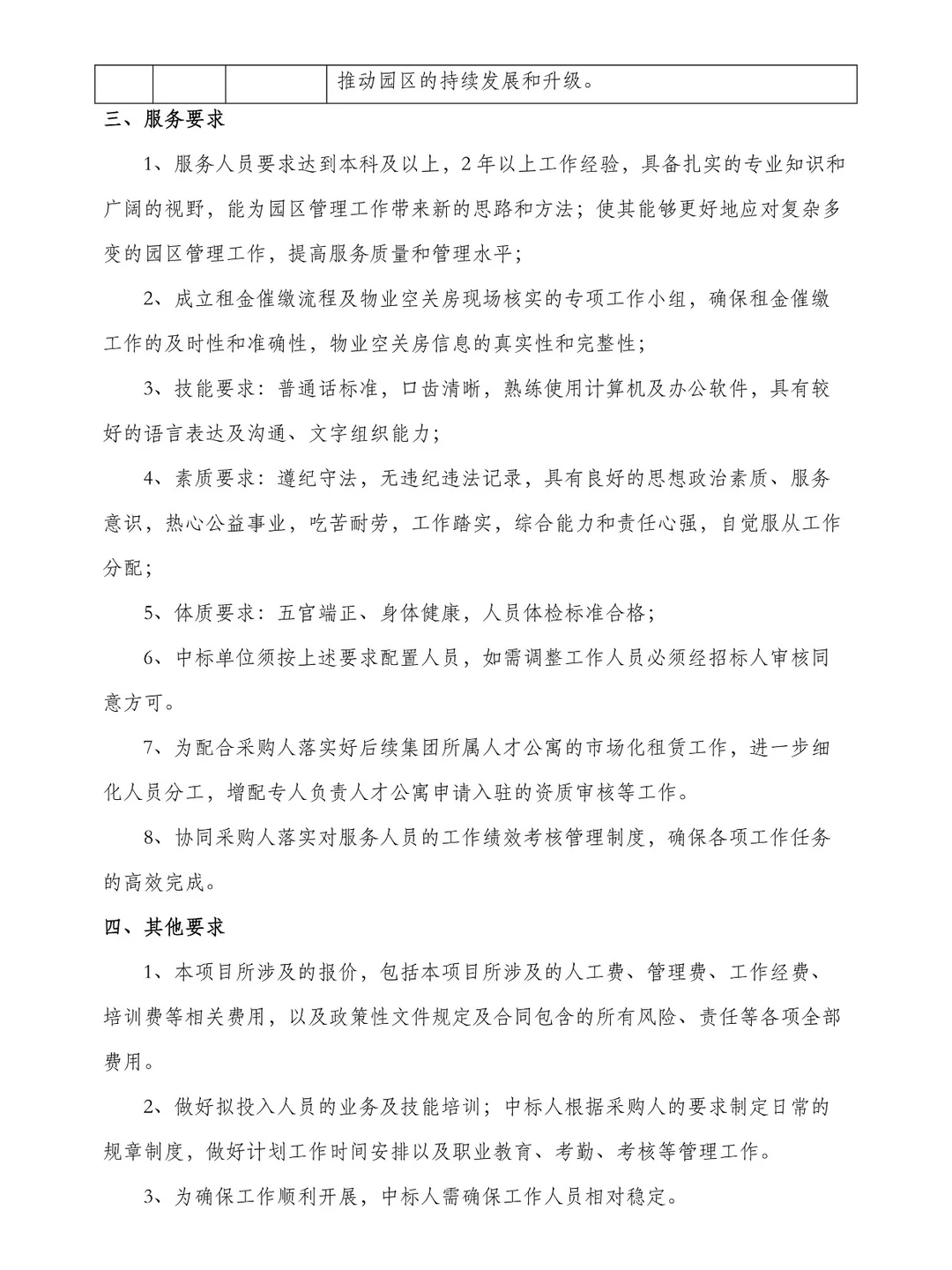 园区委托运营招投标管理