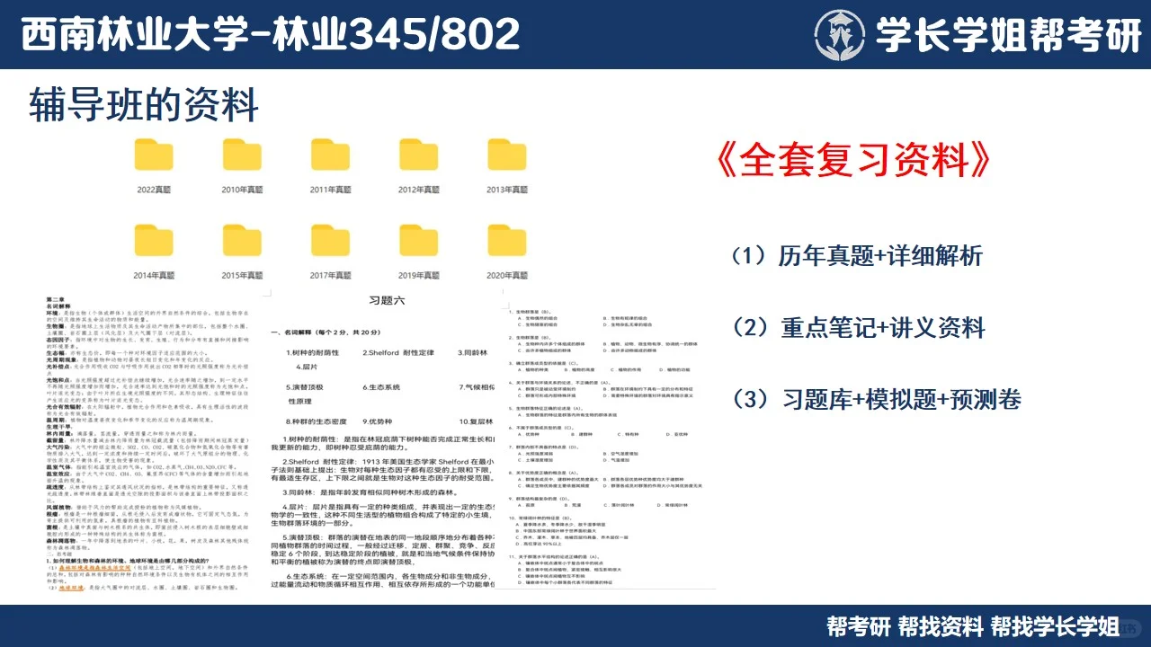 西南林业大学林业考研直系学姐上岸经验分享