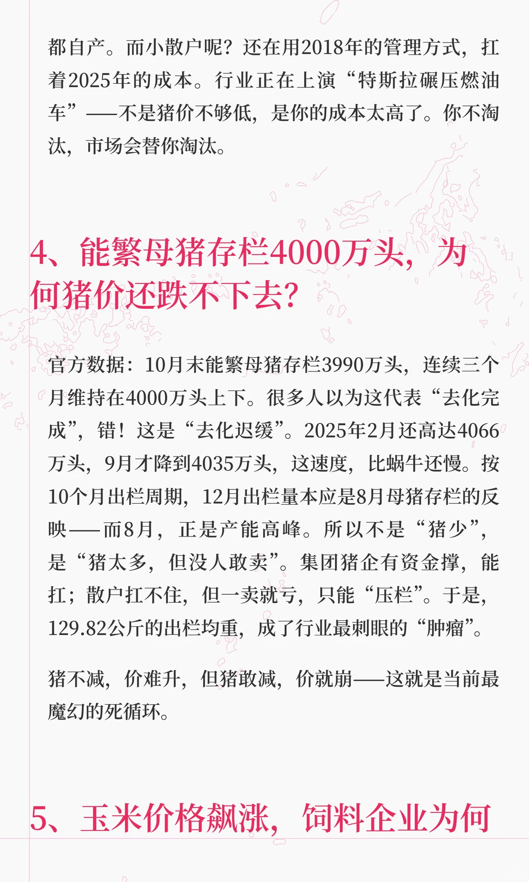 猪价连涨2天是回暖还是回光返照？玉米涨、