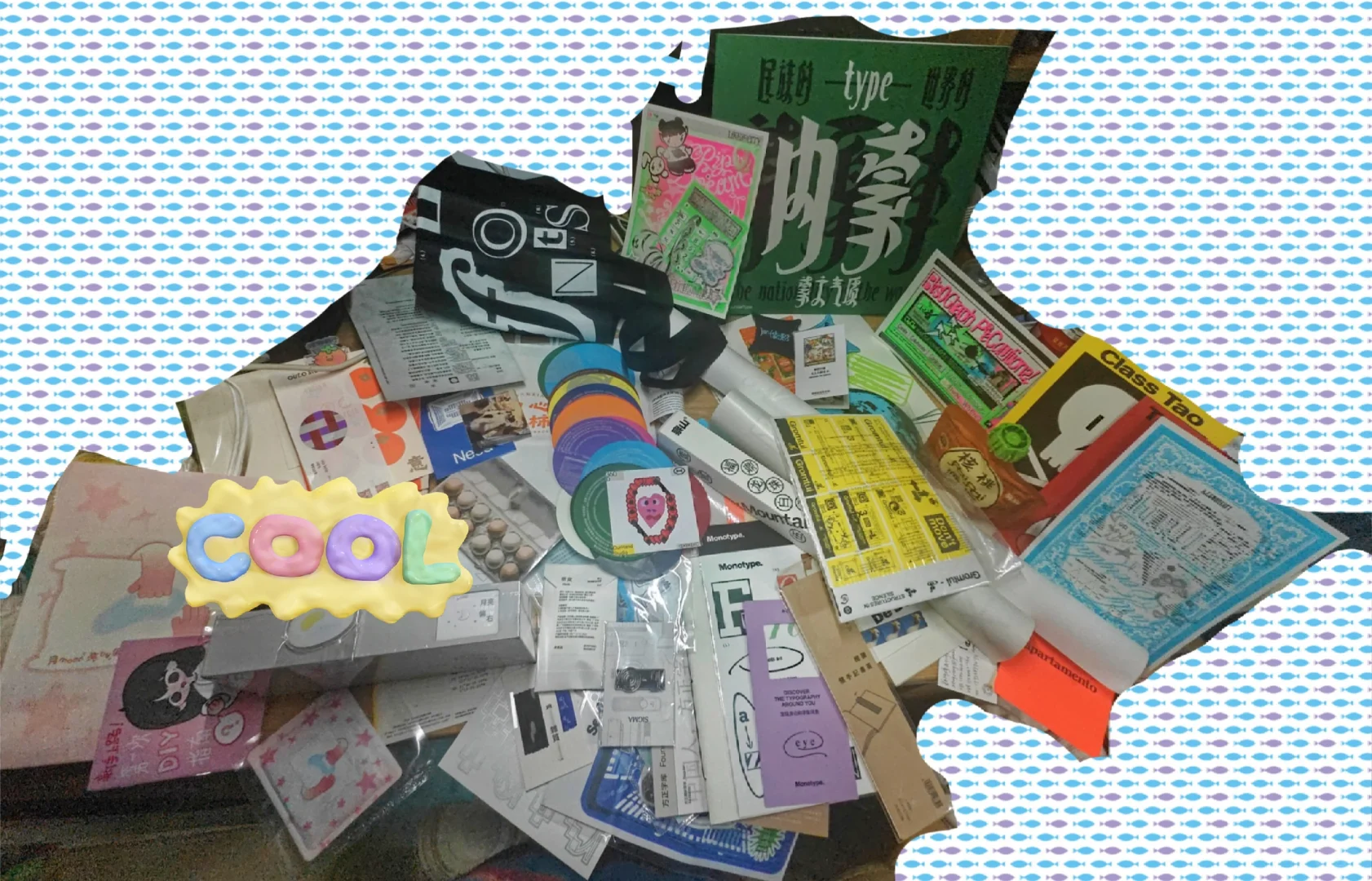 360设计展领到的一些东西