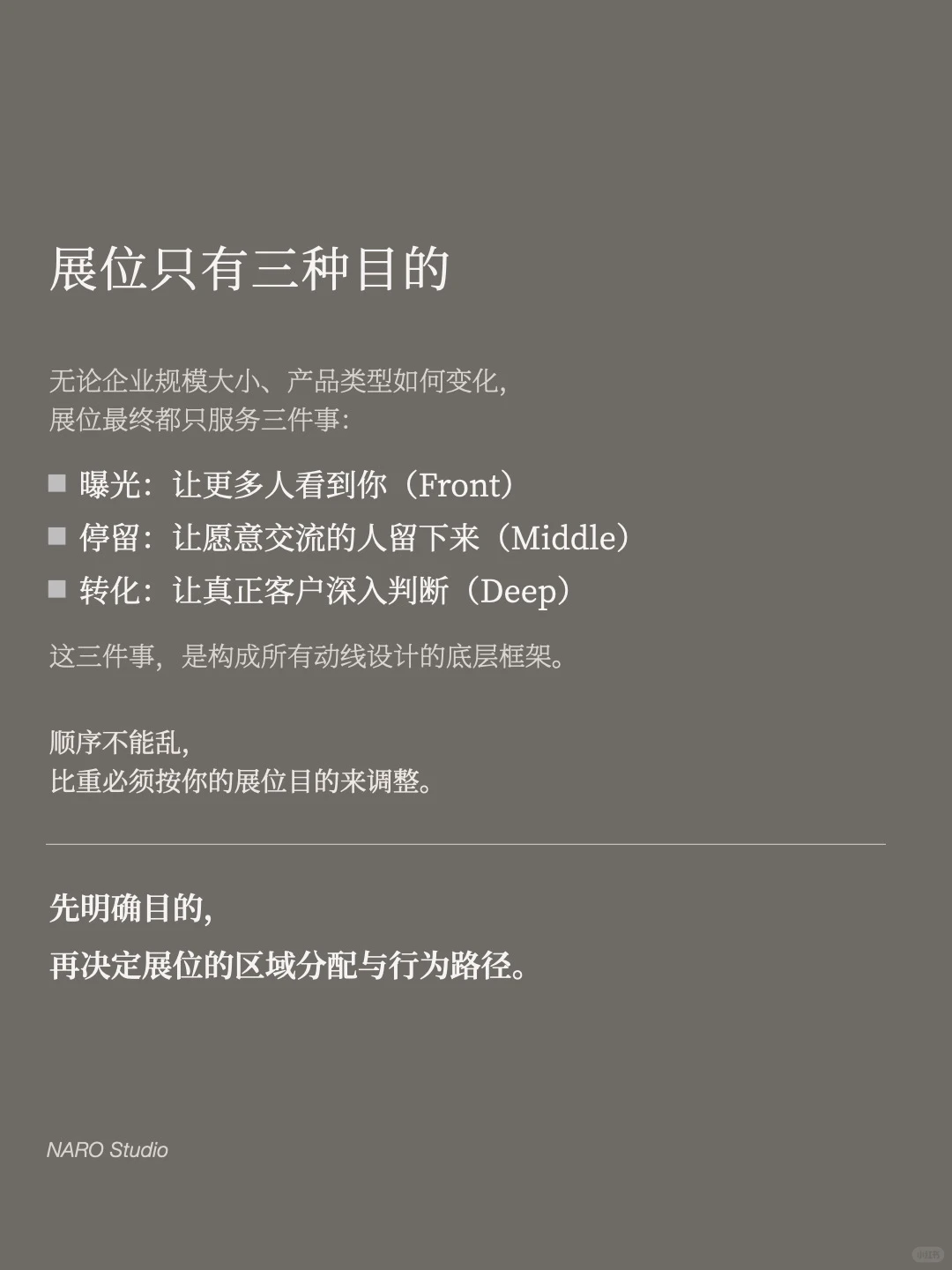 别乱抄动线❗️不同目标的展位,布局逻辑完全