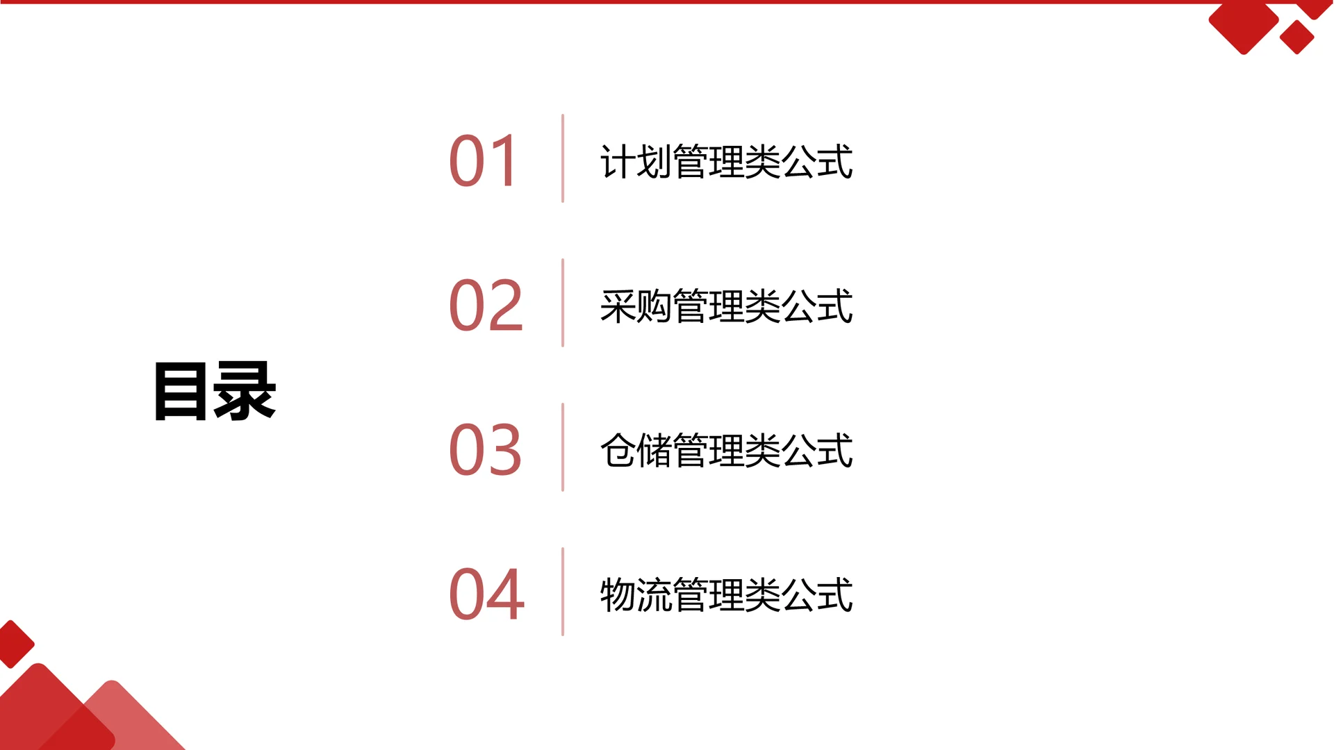供应链人绕不开的26个公式、采购人必备