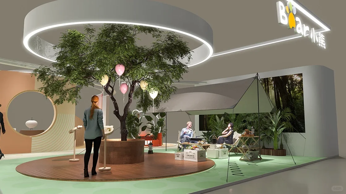 AWE小熊生活理享国 展台轻趣生活场