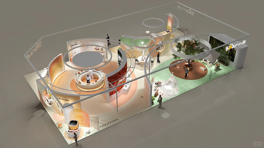 AWE小熊生活理享国 展台轻趣生活场