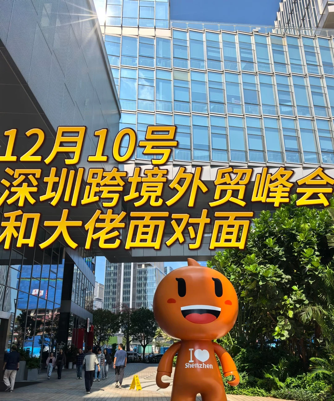 深圳12月10号跨境电商创业峰会|与大佬面对