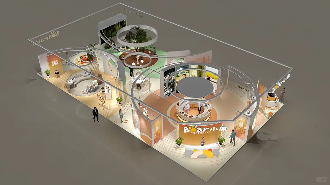 AWE小熊生活理享国 展台轻趣生活场