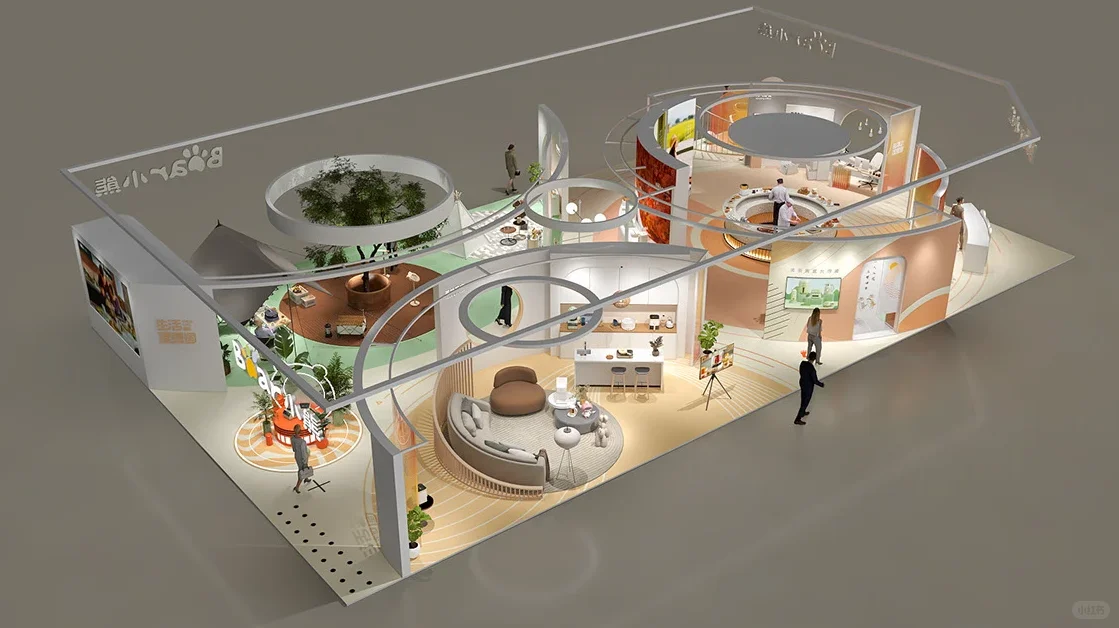 AWE小熊生活理享国 展台轻趣生活场